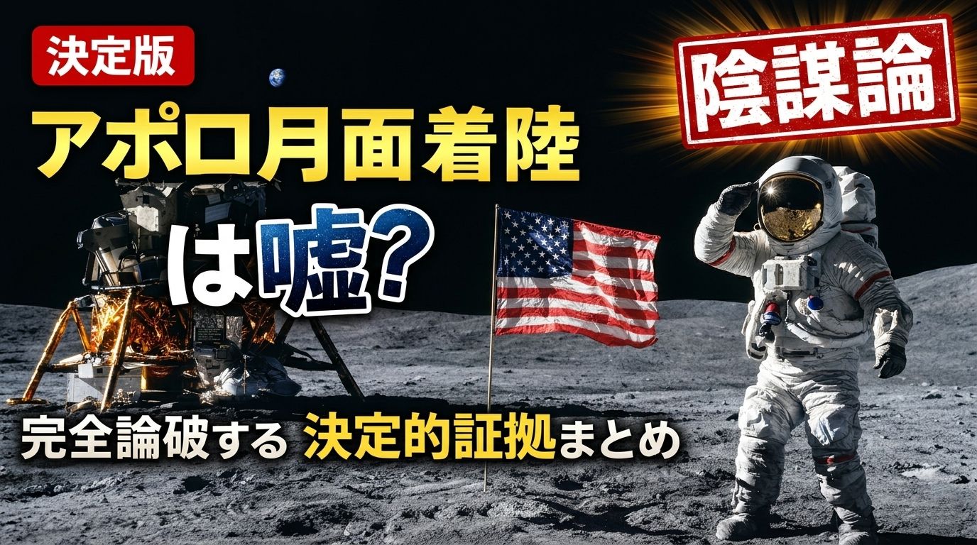 アポロ月面着陸の真実 宇宙飛行士と月面の証拠 陰謀論検証
