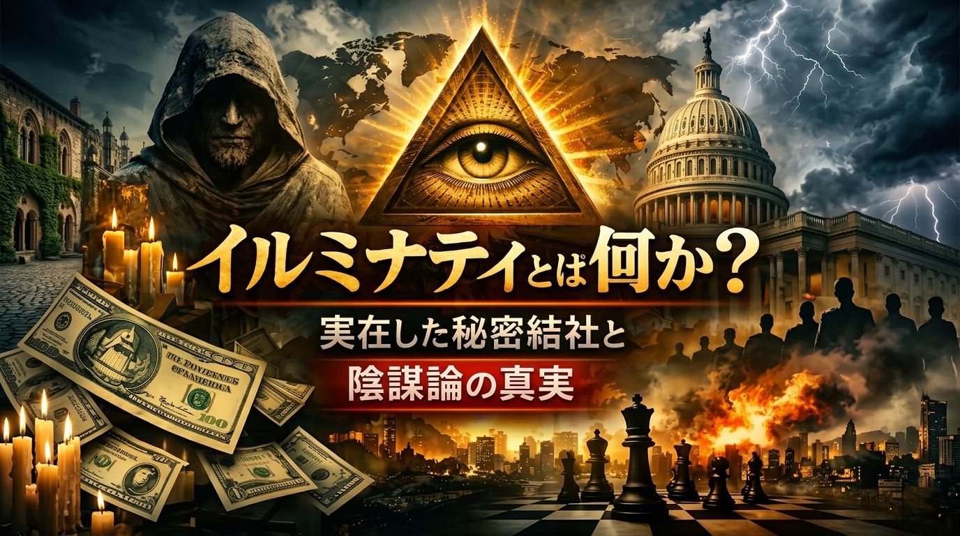 イルミナティとは何か？秘密結社と陰謀論の真実を解説したアイキャッチ画像